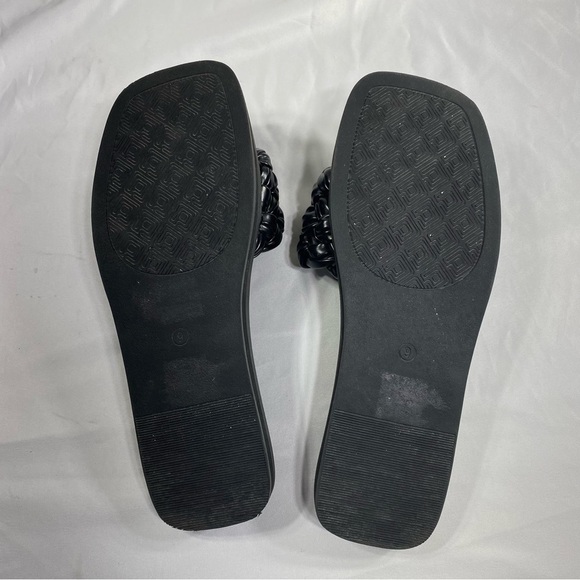 Dream Pairs Women’s Braided Strap Square Toe Open Toe Slide - Picture 5 of 6